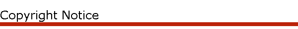 Copyright Notice