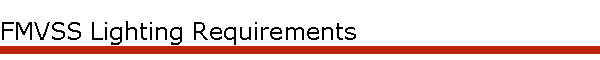 FMVSS Lighting Requirements